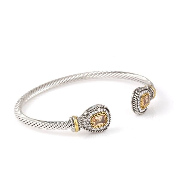 CITRINE ROPE CABLE BRACELET - Picture 5 of 6